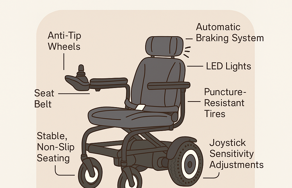 What Safety Features Do Electric Wheelchairs Have